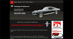 Desktop Screenshot of mustangsofmelbourne.com.au